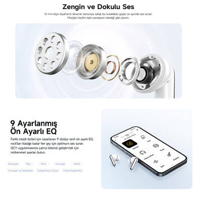 HT12 Melobuds N50 Anc 6 Mikrofonlu Bluetooth 5.4 Kulaklık - 14