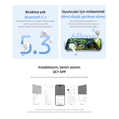 QCY AilyBuds Lite Bluetooth Kulaklık - 8