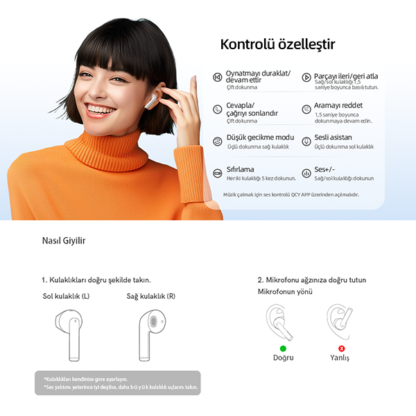 QCY AilyBuds Lite Bluetooth Kulaklık - 9