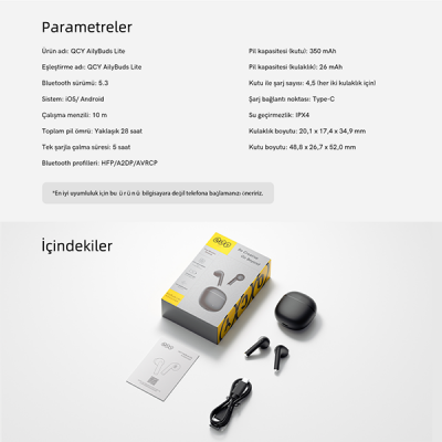 QCY AilyBuds Lite Bluetooth Kulaklık - 18