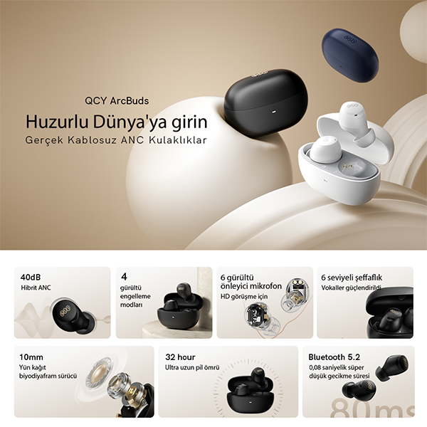 QCY ArcBuds Bluetooth Kulaklık - 11
