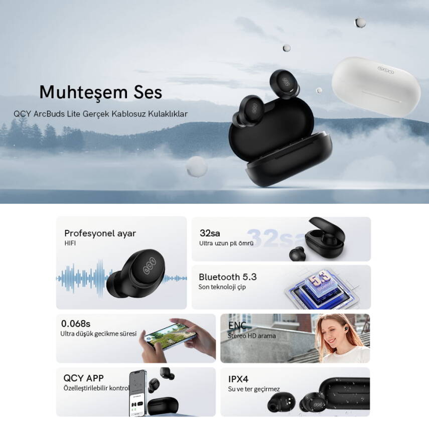 QCY ArcBuds Lite Bluetooth Kulaklık - 11
