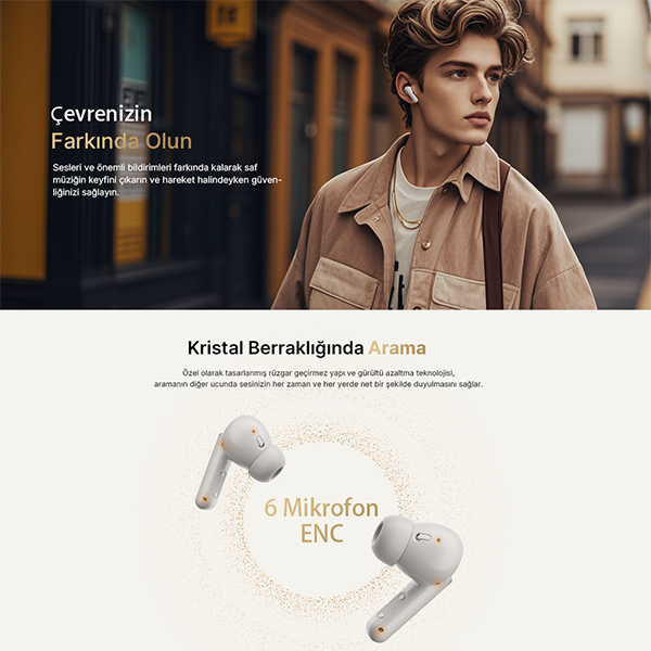 QCY Buds Anc HT15 Bluetooth Kulaklık - 13