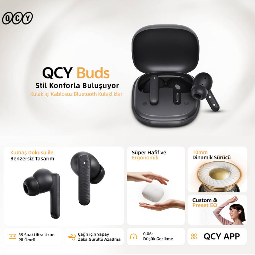 QCY Buds Bluetooth Kulaklık - 10