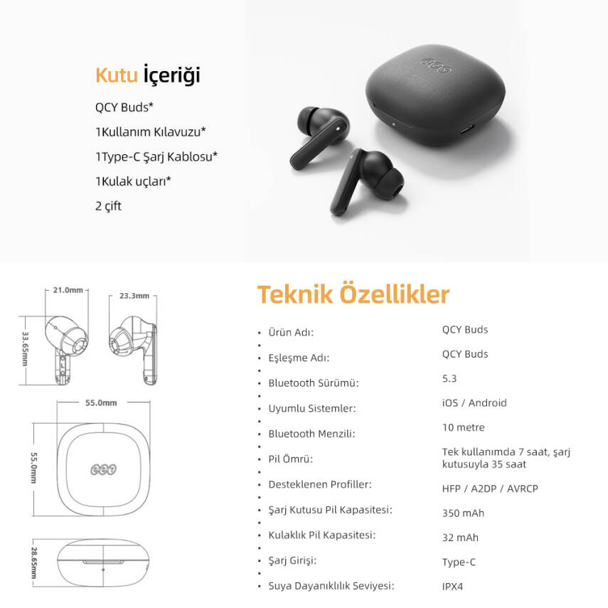 QCY Buds Bluetooth Kulaklık - 15