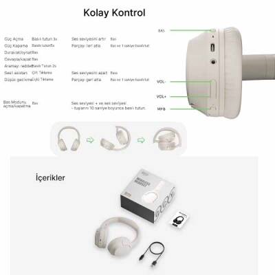 QCY H2 PRO Kulak Üstü Bluetooth Kulaklık - 8