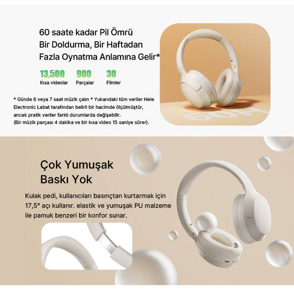 QCY H2 PRO Kulak Üstü Bluetooth Kulaklık - 11