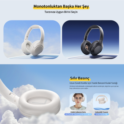 Qcy H3 Lite Kulak Üstü Bluetooth Kulaklık - 7