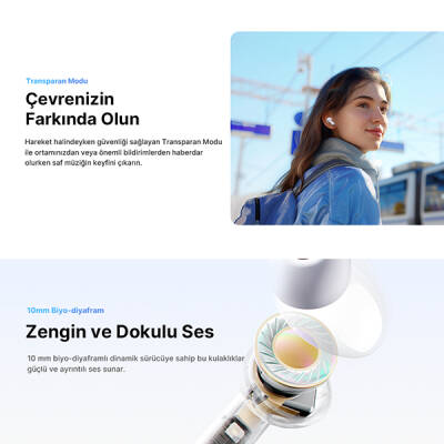 QCY Melobuds N30 ANC TWS Kulak İçi Bluetooth Kulaklık - 12