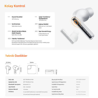 QCY Melobuds Neo Bluetooth Kulaklık - 18