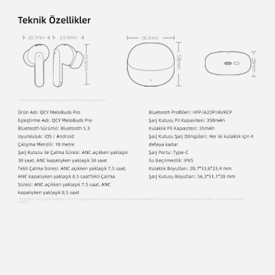 QCY Melobuds Pro Bluetooth Kulaklık - 13