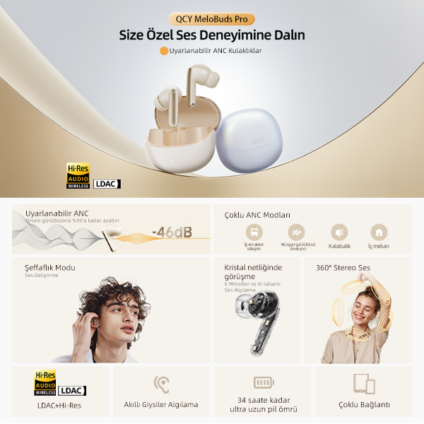 QCY Melobuds Pro Bluetooth Kulaklık - 15
