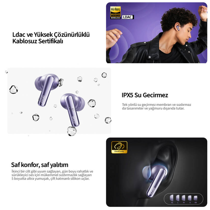 Melobuds N70 Bluetooth Kulaklık 6.0 Hi-Res LDAC Fast Pair - 17