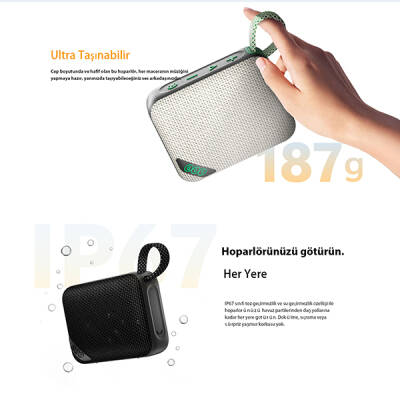 QCY SP2 5W RGB Taşınabilir Bluetooth Hoparlör - 12
