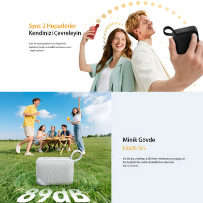 QCY SP2 5W RGB Taşınabilir Bluetooth Hoparlör - 18
